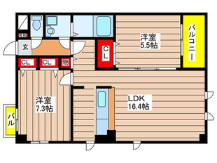 シティーライフ植田の物件間取画像